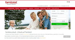 Desktop Screenshot of familotel.com